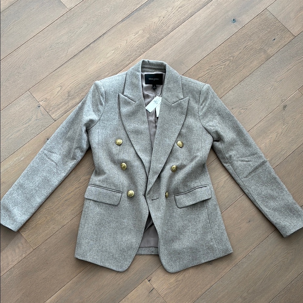 Woolen Blazer with Vintage Buttons (New)